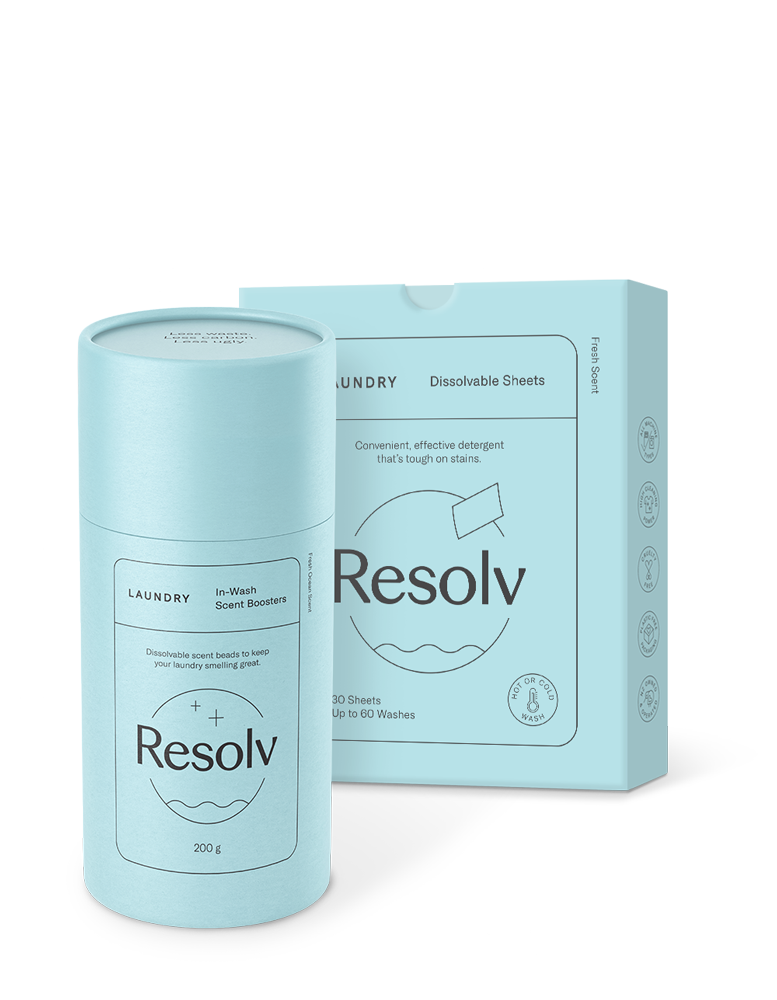 Resolv Laundry sheets and scent boosters Resolv Laundry sheets and scent boosters